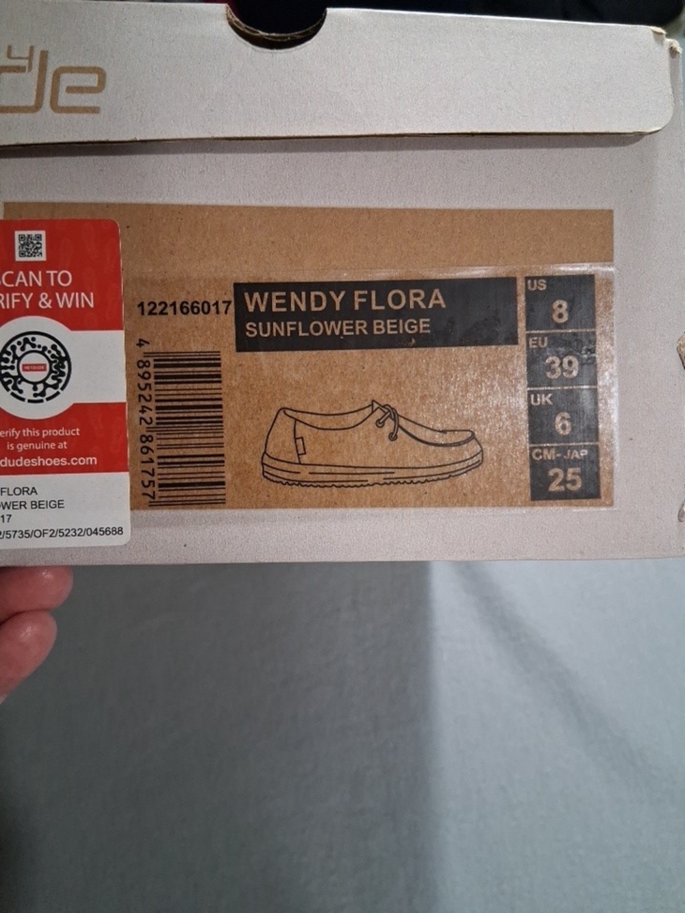 Hey Dude Women’s Beige Canvas Wally—Casual Slip-On Loafers - Picture 2 of 6